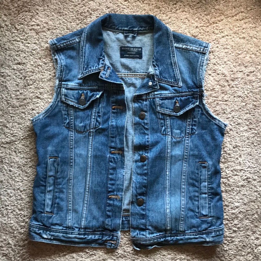 American Eagle Outfitters Denim Vest Jacket Medium